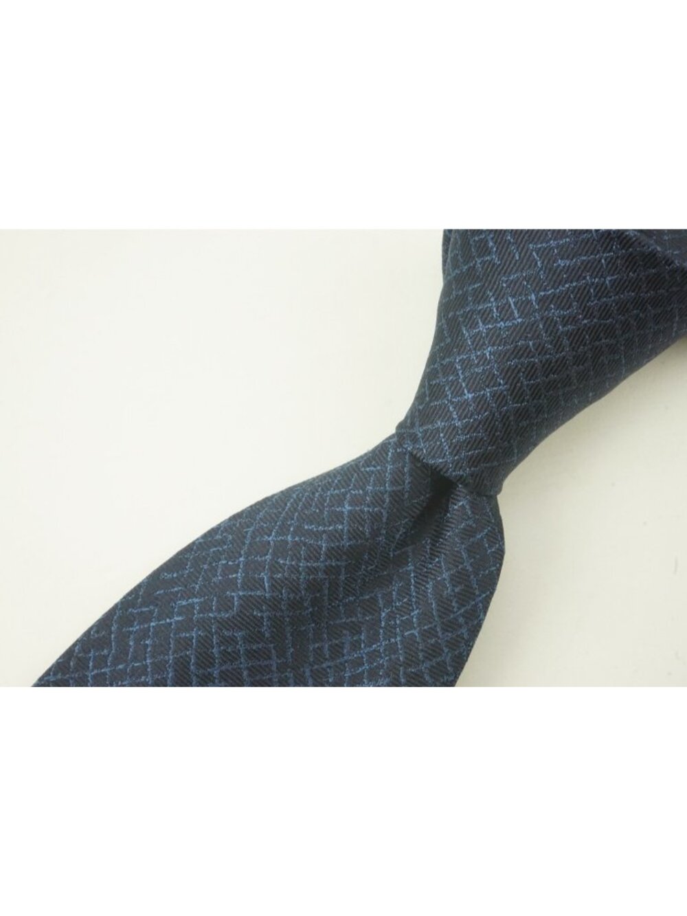 Canali Indigo Cobalt Plaid 100% Silk Tie Brand New With Tags
